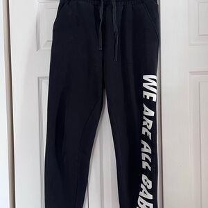 Brunette The Label Black Joggers We Are All Babes size S/M
